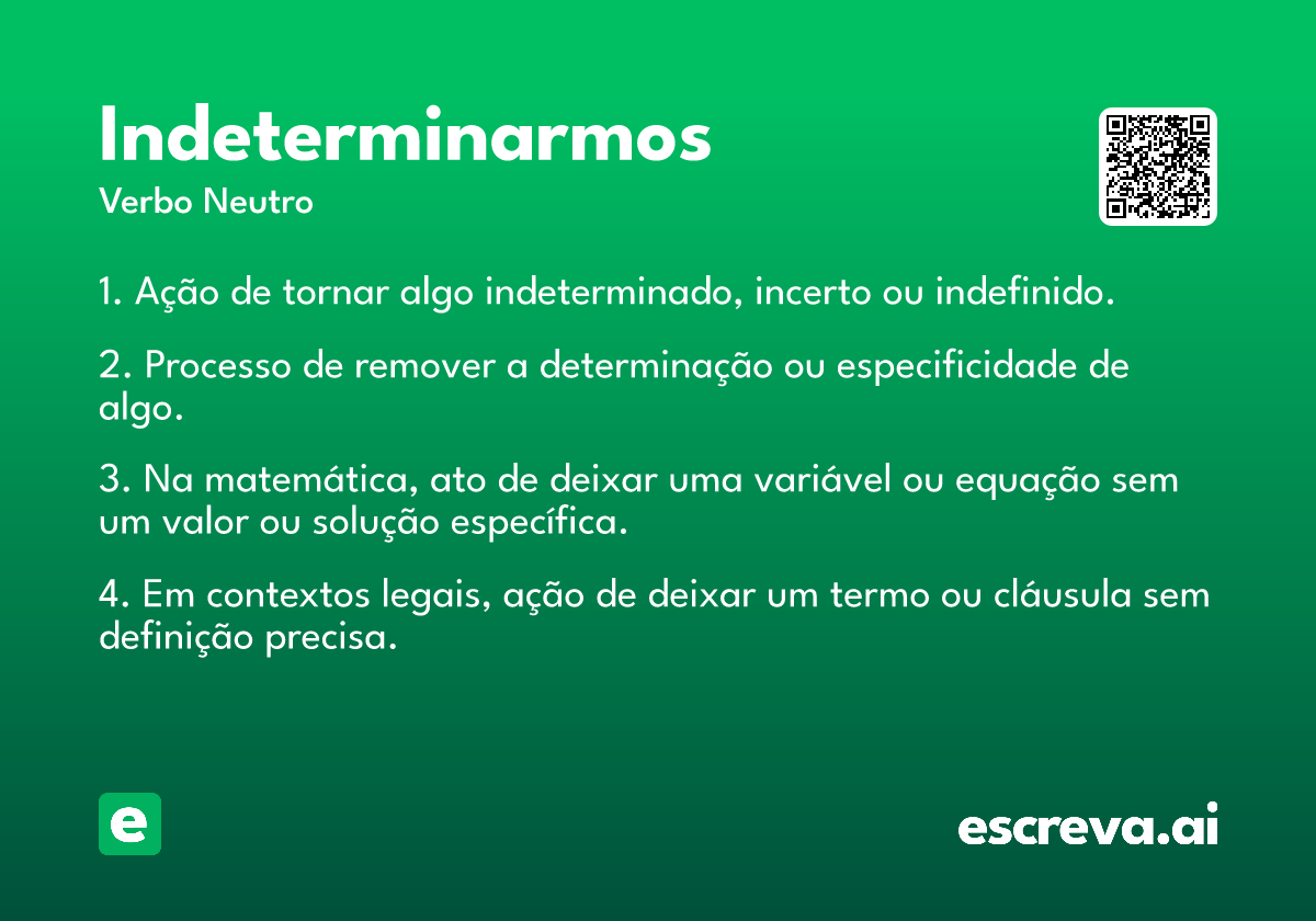 indeterminarmos