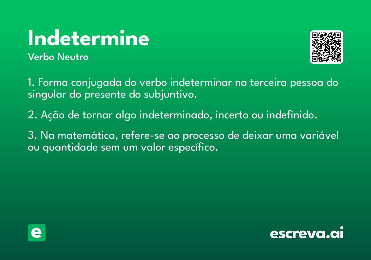 indetermine