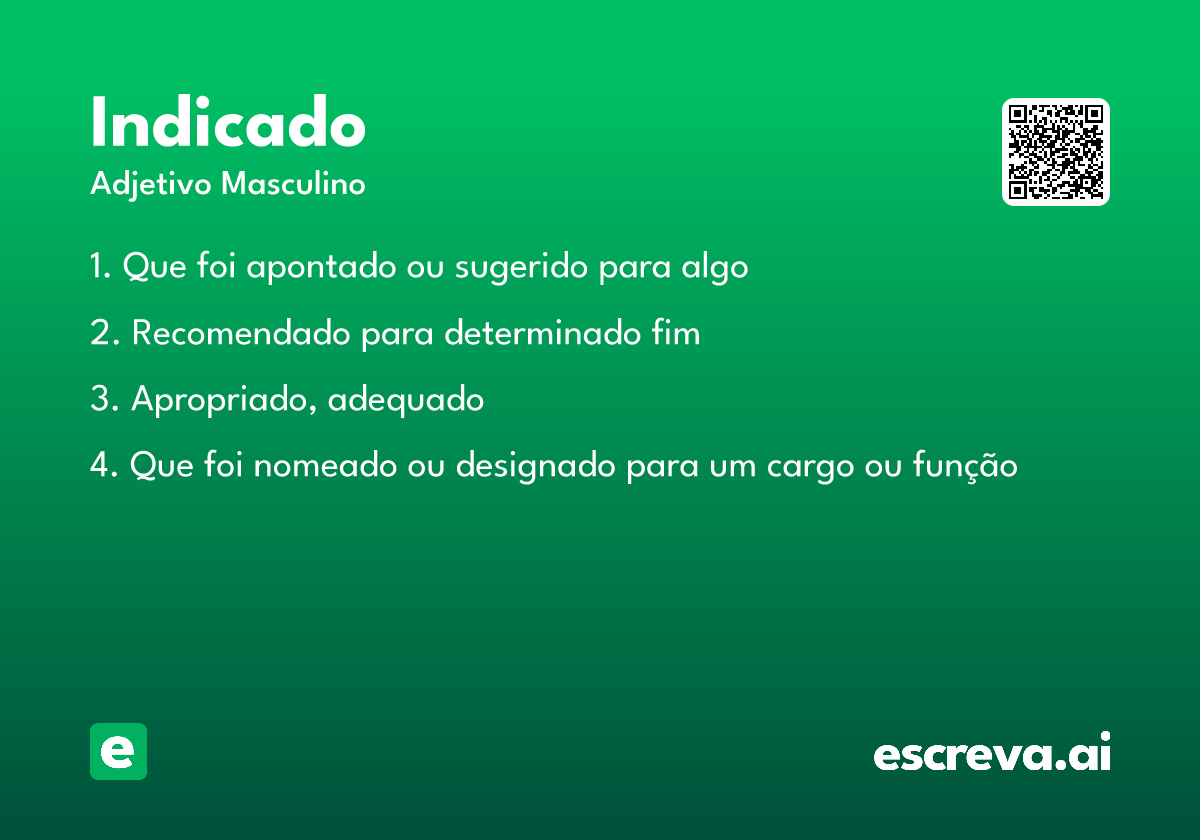 indicado