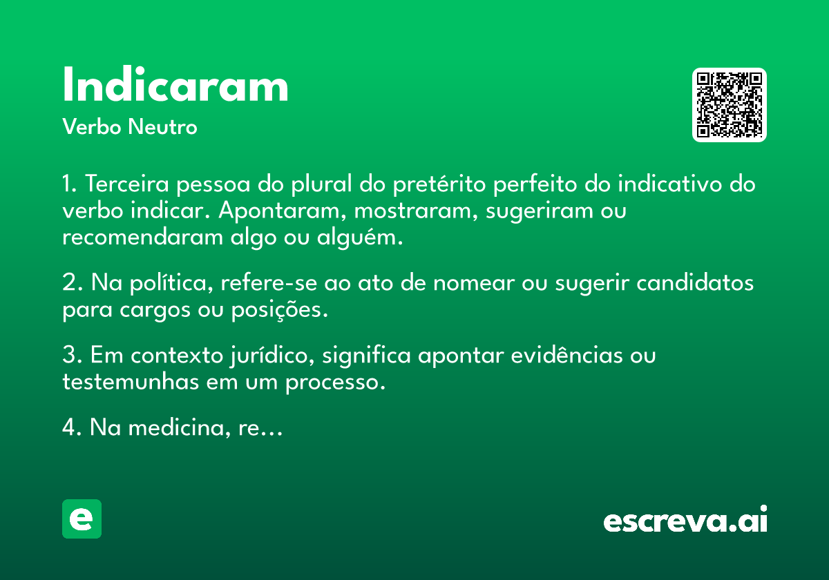 indicaram