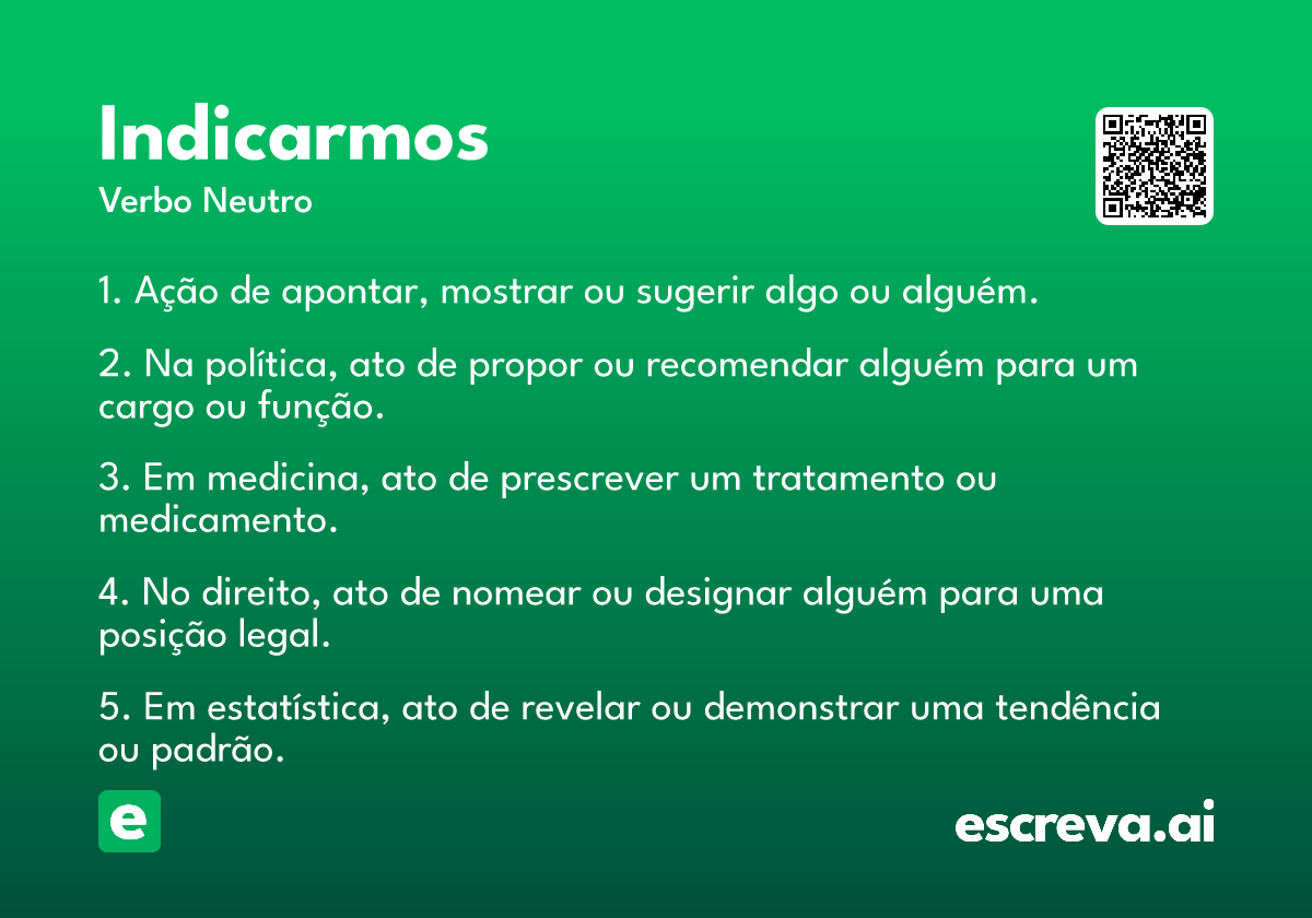 indicarmos