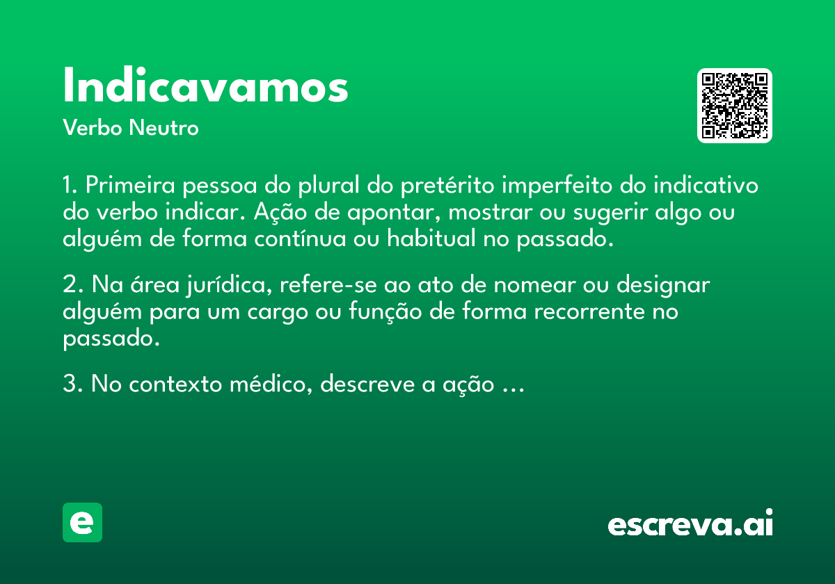 indicavamos