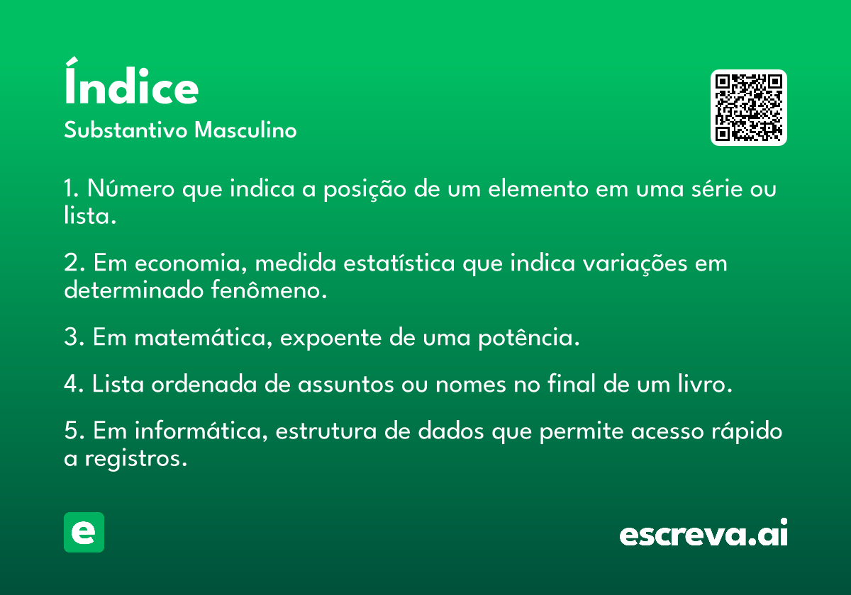índice