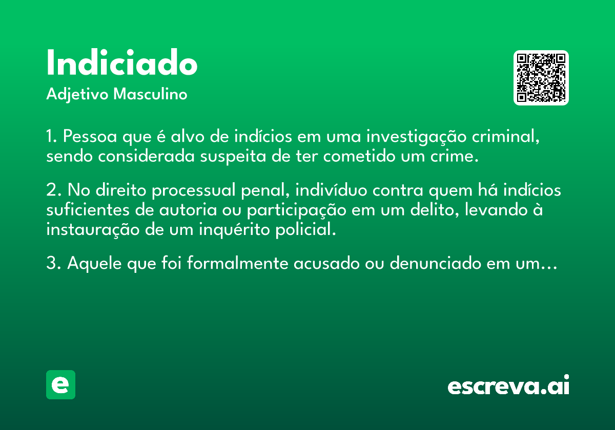 indiciado