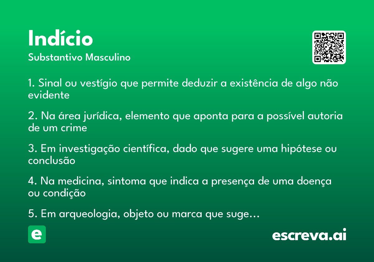 indício