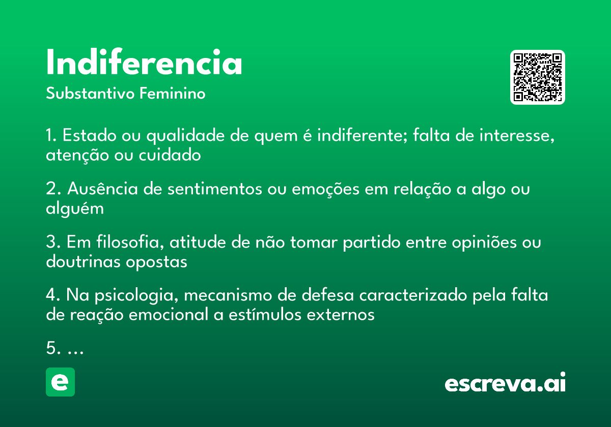 indiferencia