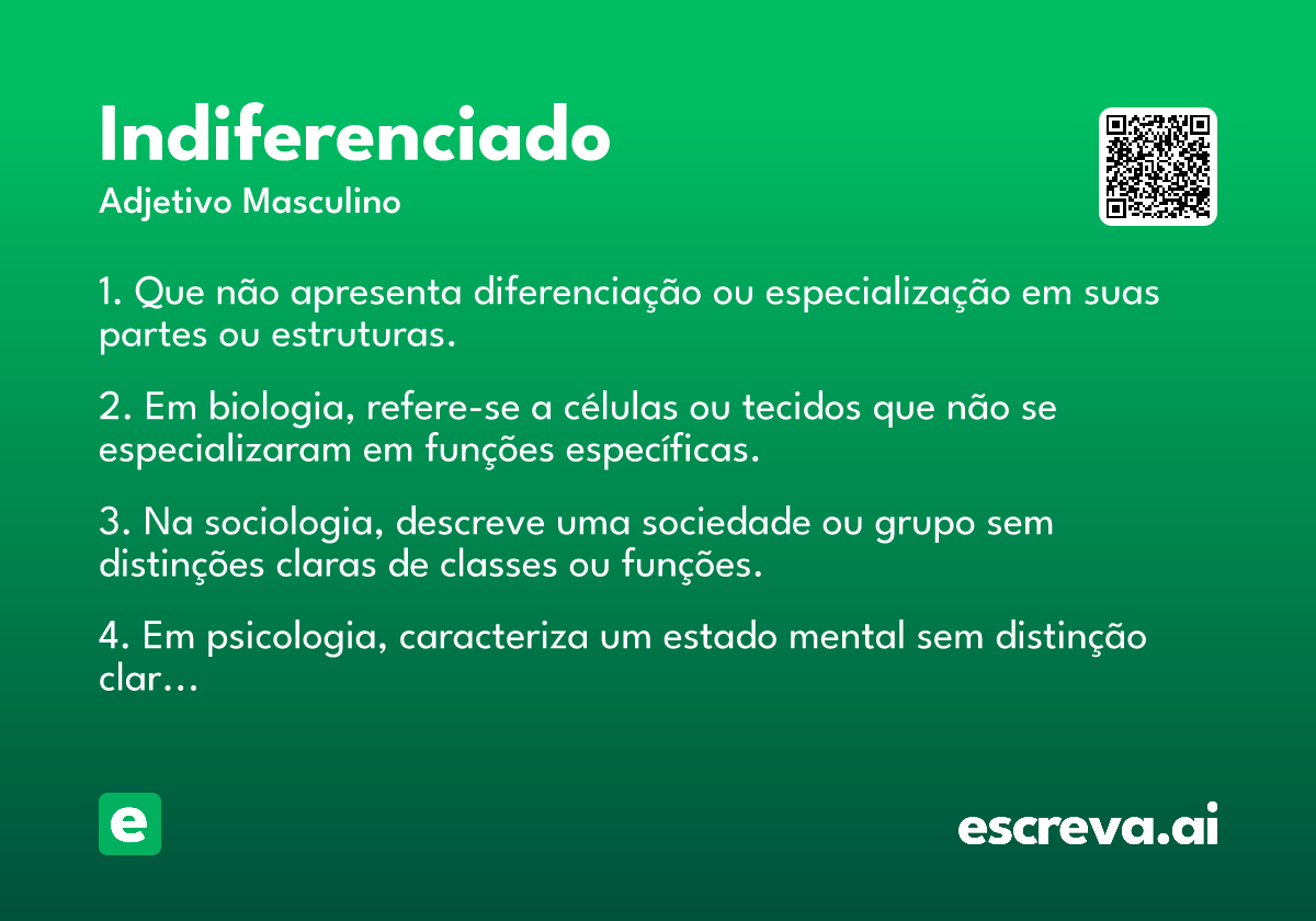 indiferenciado