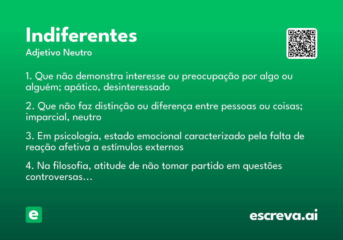 indiferentes