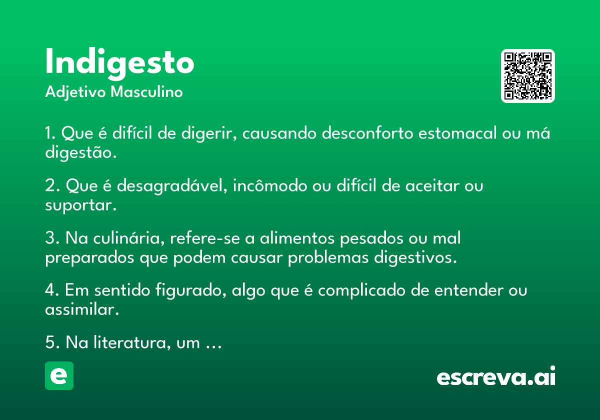 indigesto