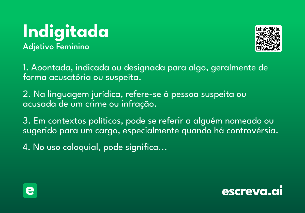 indigitada
