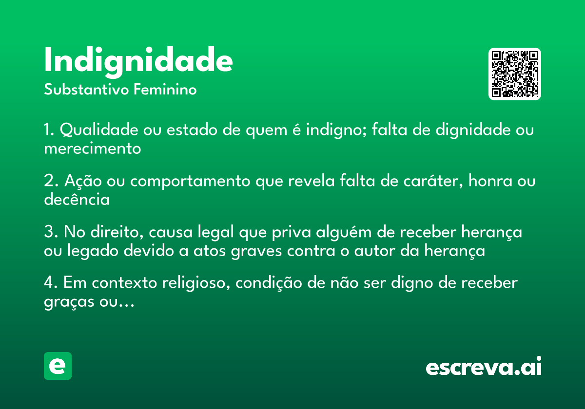 indignidade