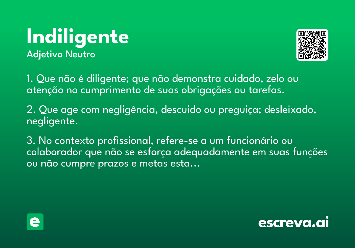 indiligente