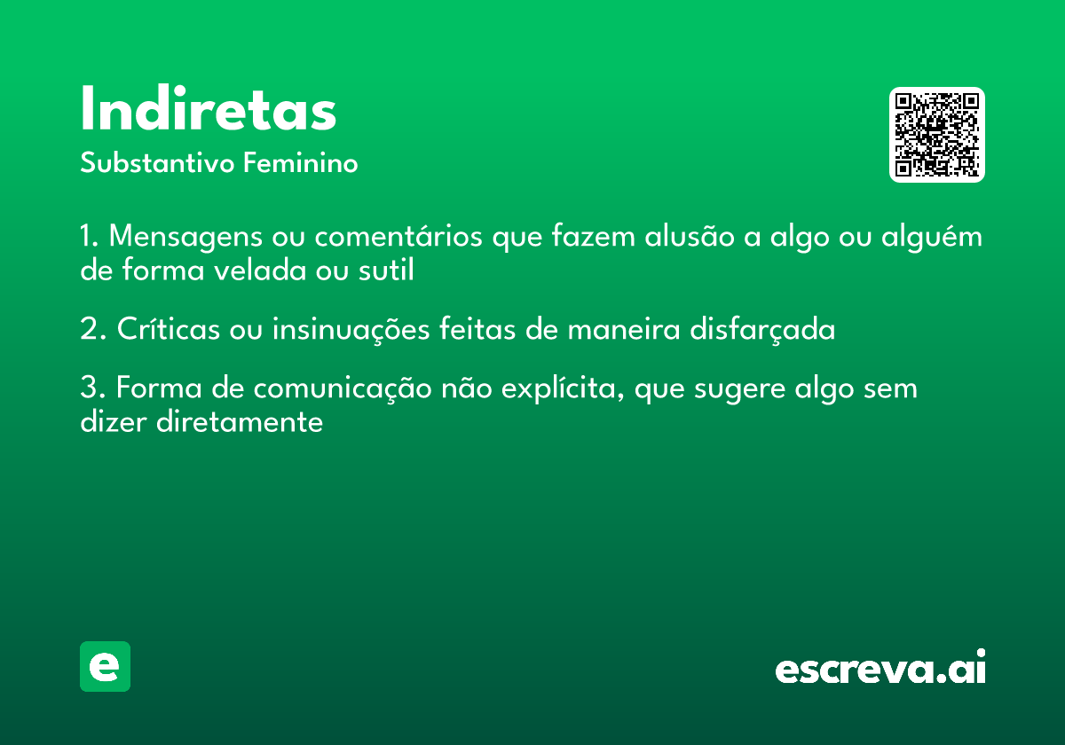 indiretas