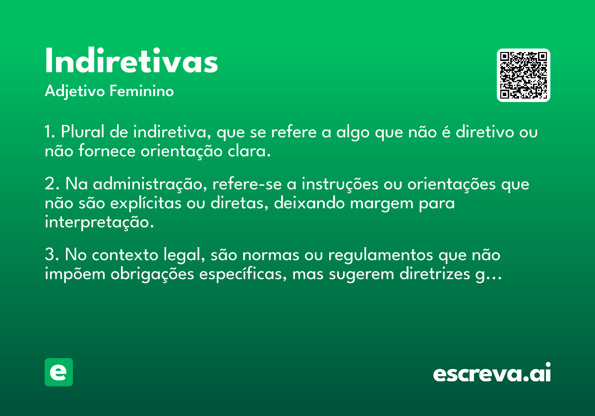 indiretivas