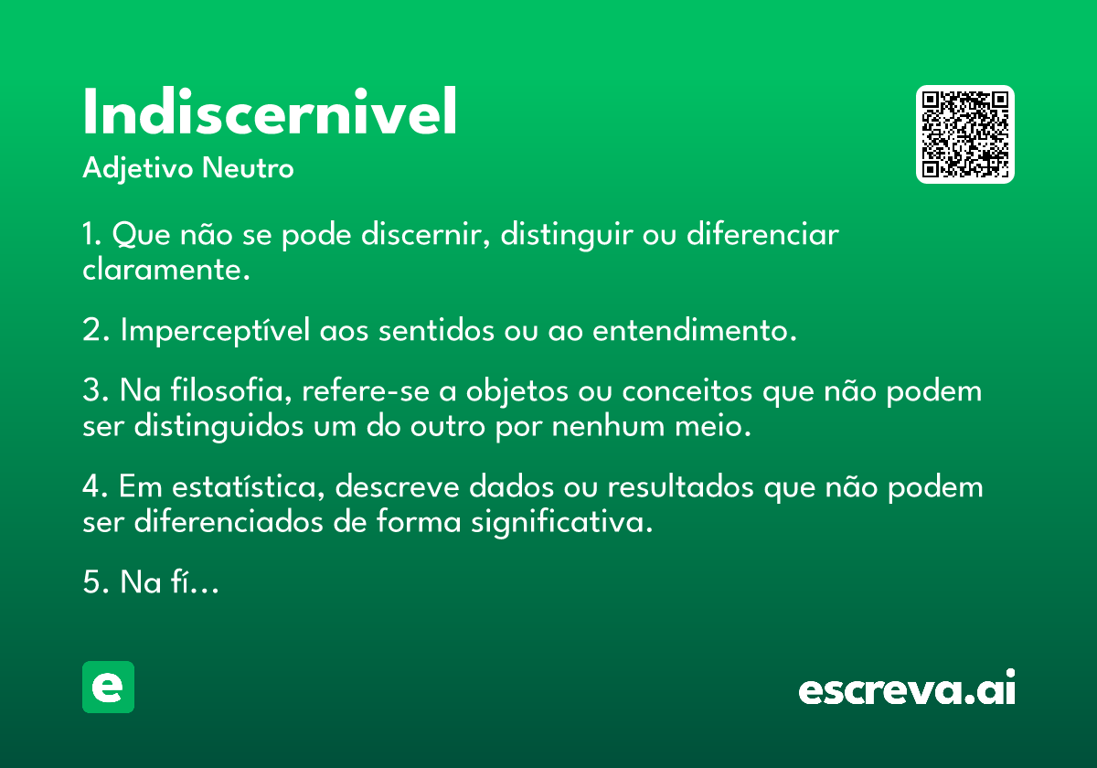 indiscernivel