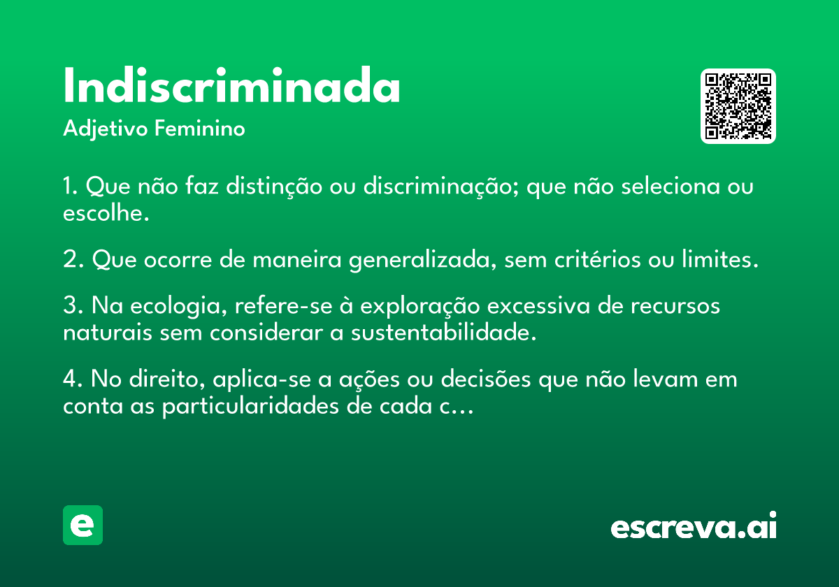 indiscriminada