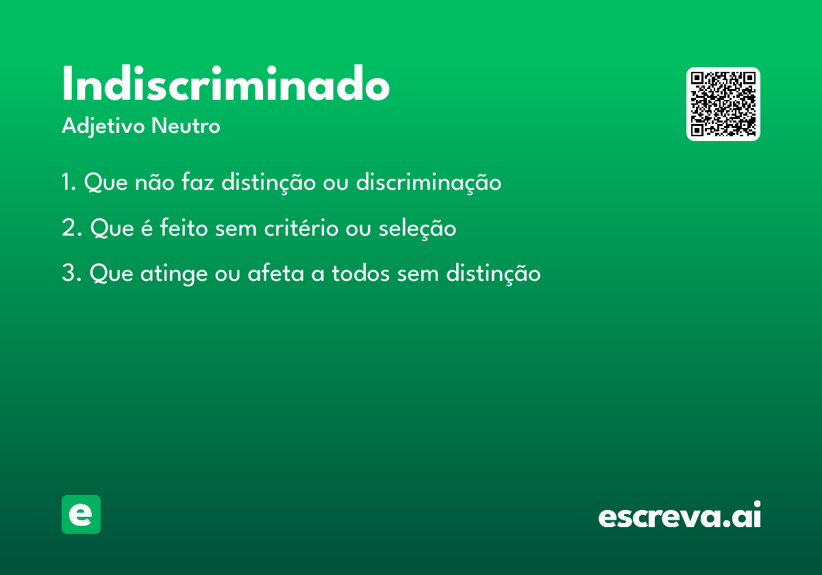 indiscriminado