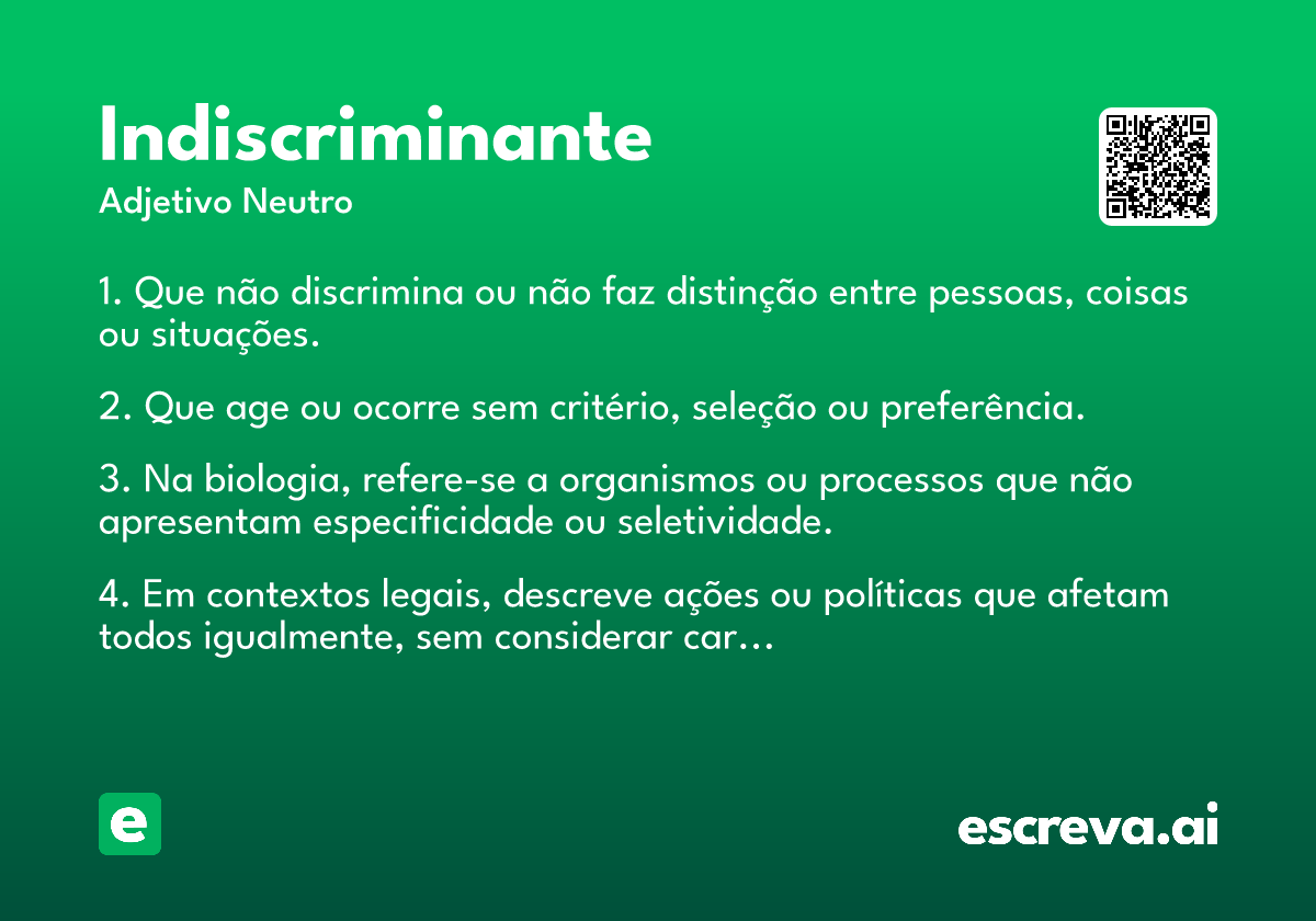 indiscriminante