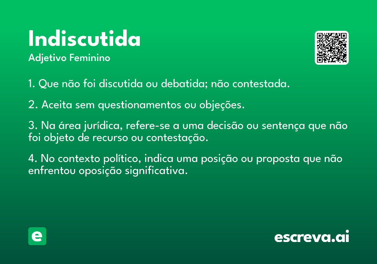 indiscutida