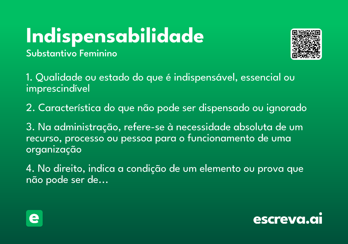 indispensabilidade