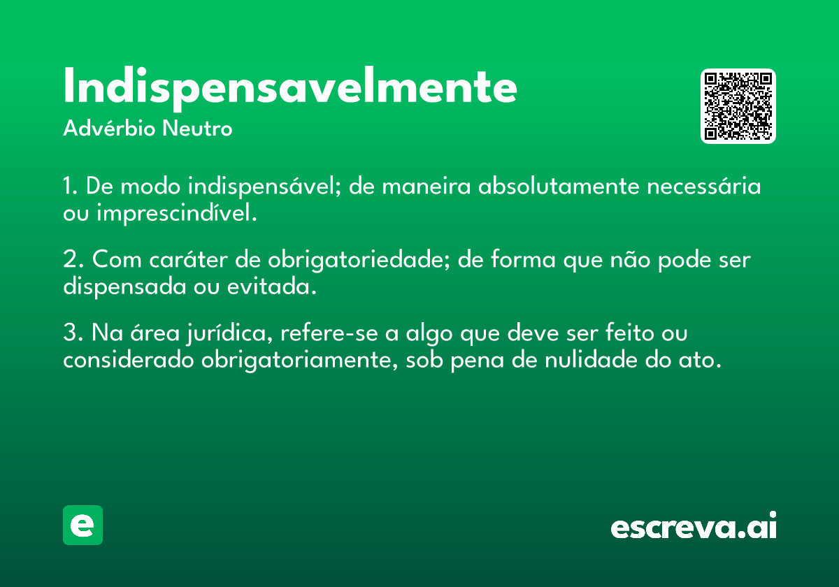 indispensavelmente