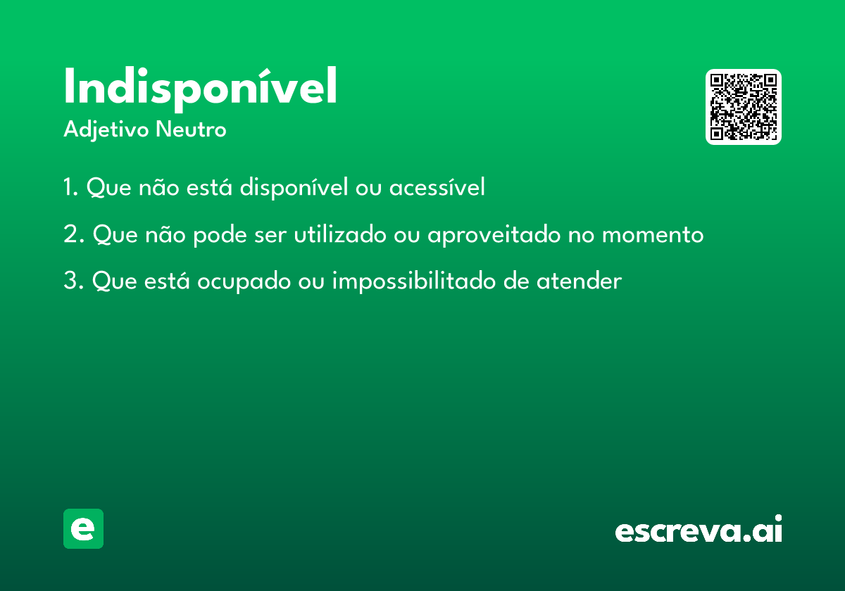 indisponível
