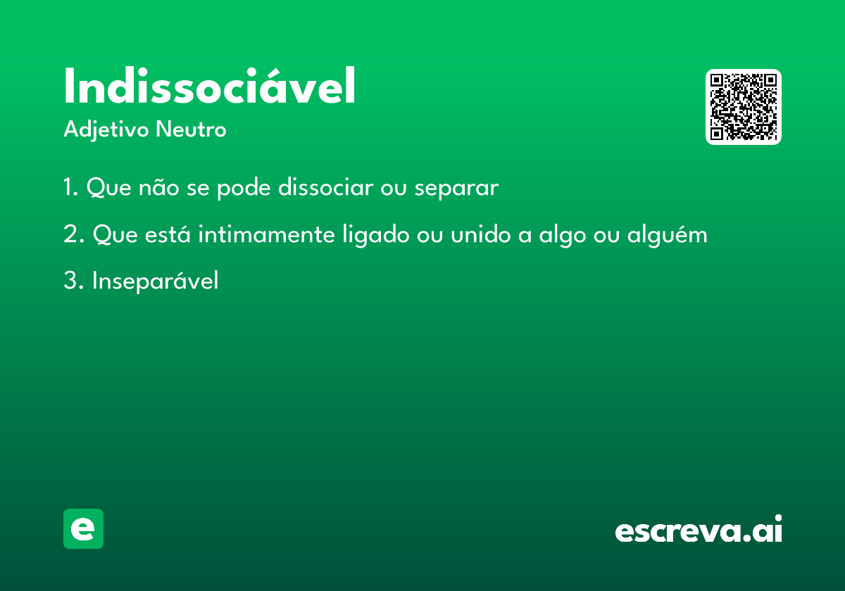 indissociável