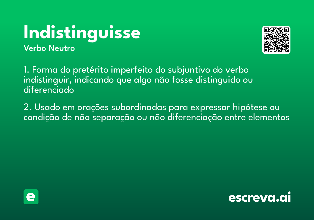 indistinguisse