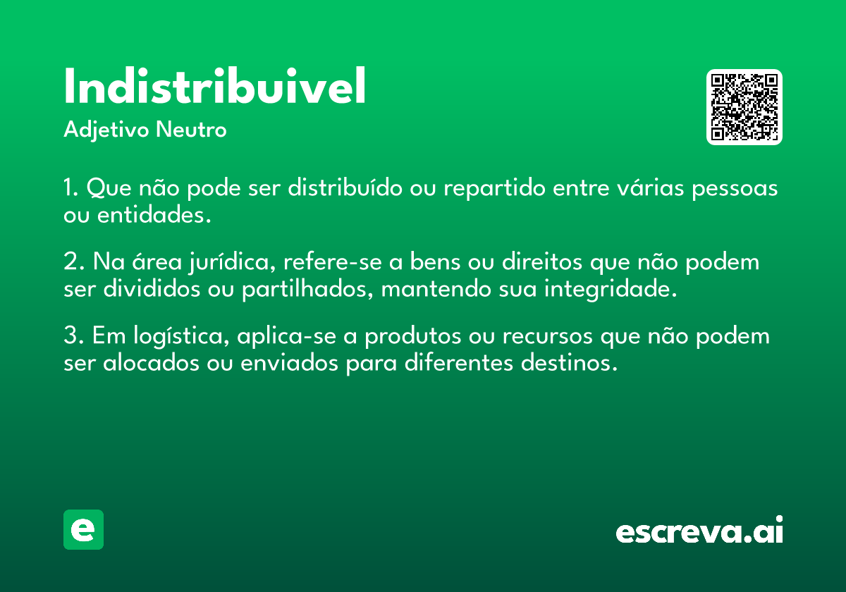 indistribuivel