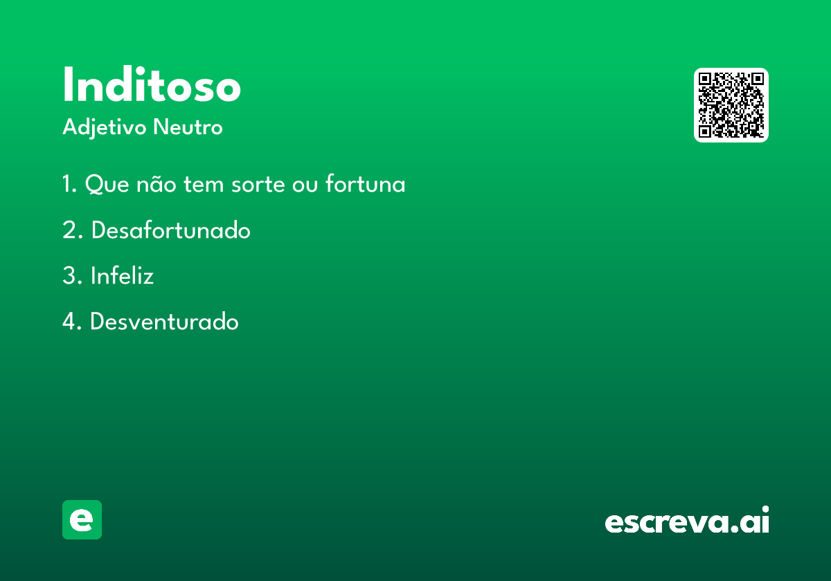 inditoso