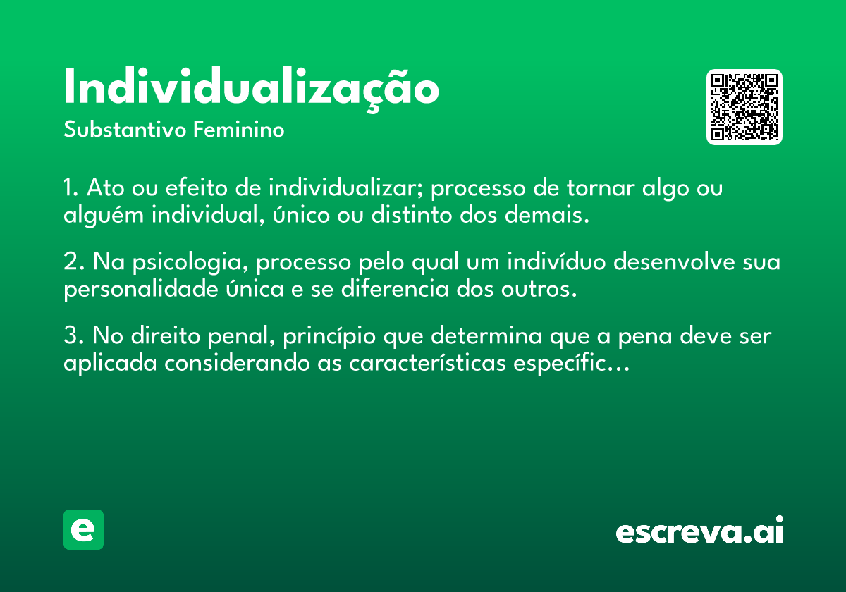 individualização
