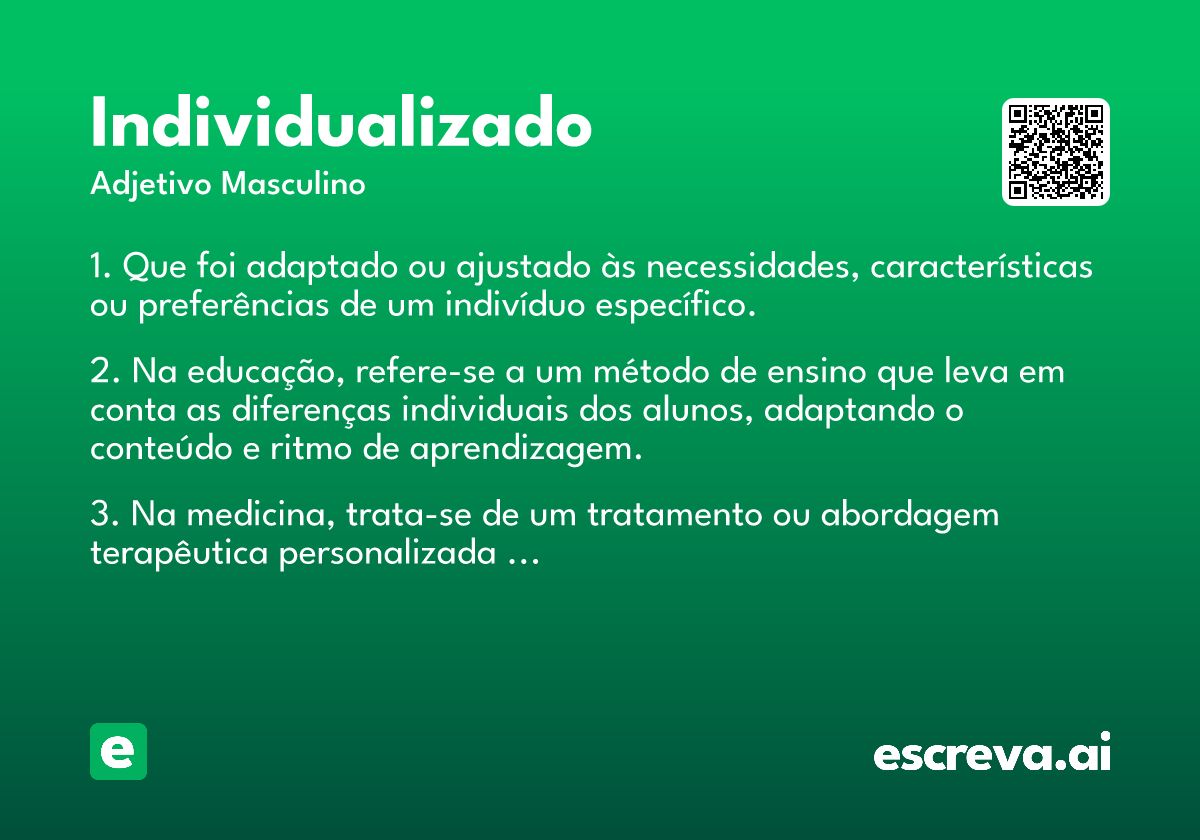 individualizado