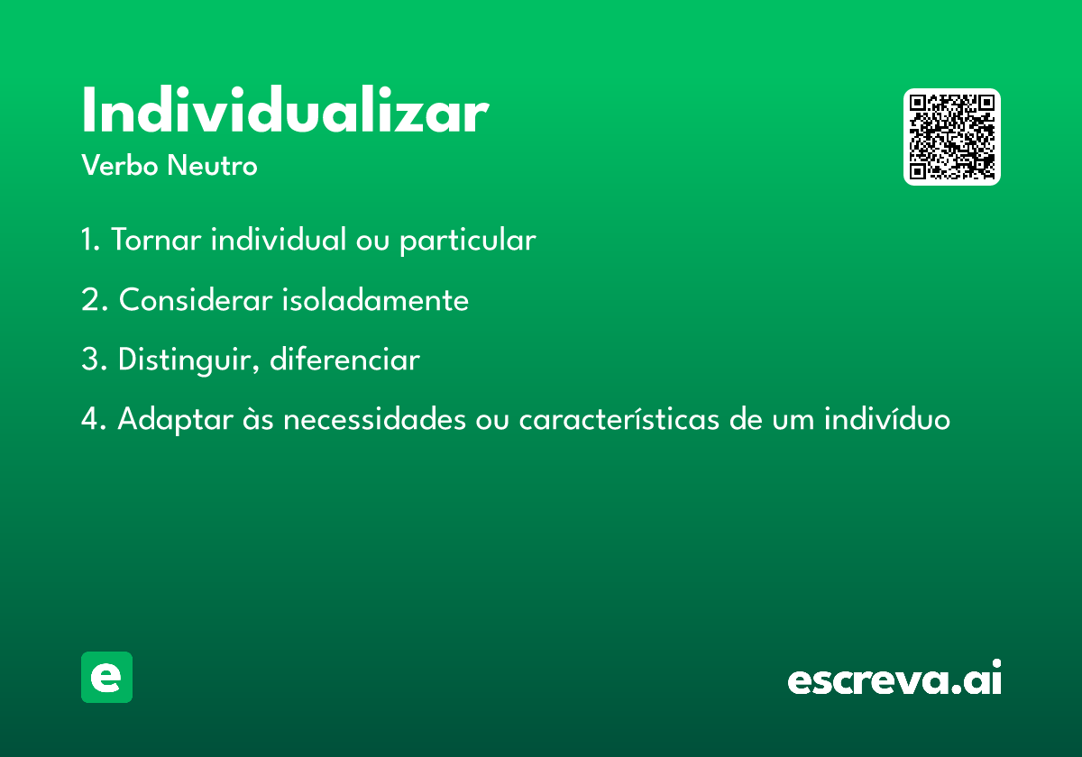 individualizar