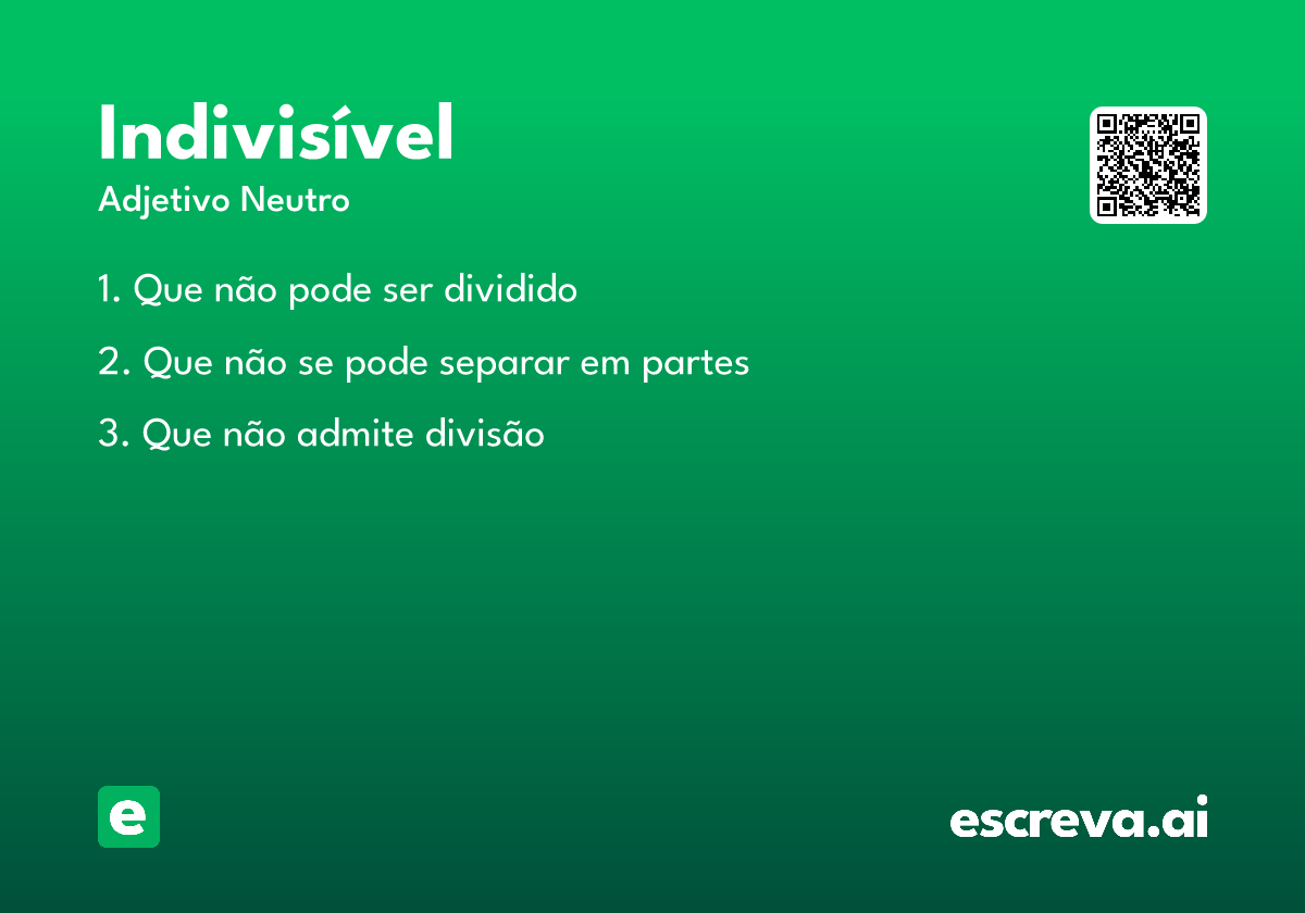 indivisível