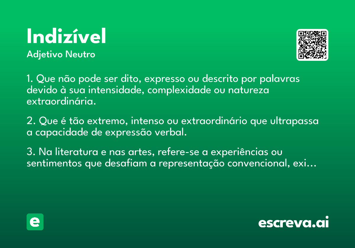 indizível
