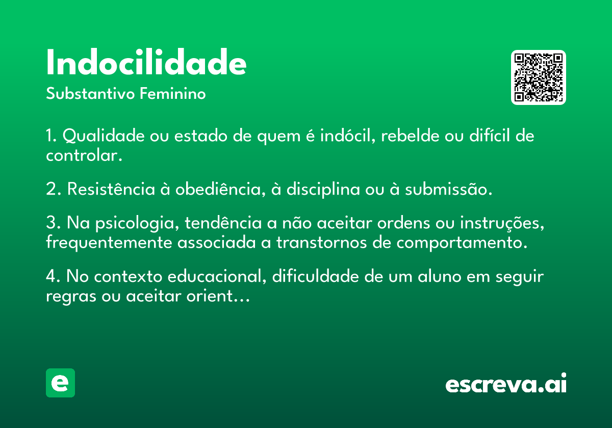 indocilidade
