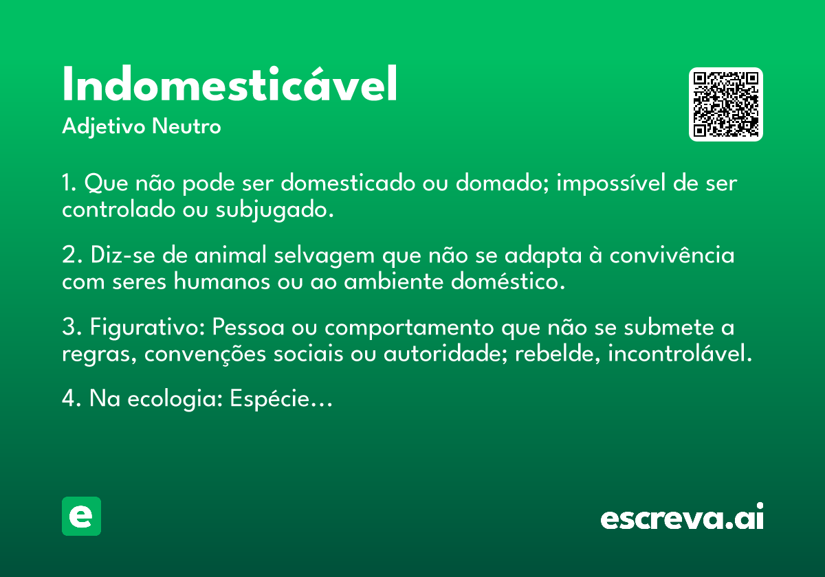 indomesticável