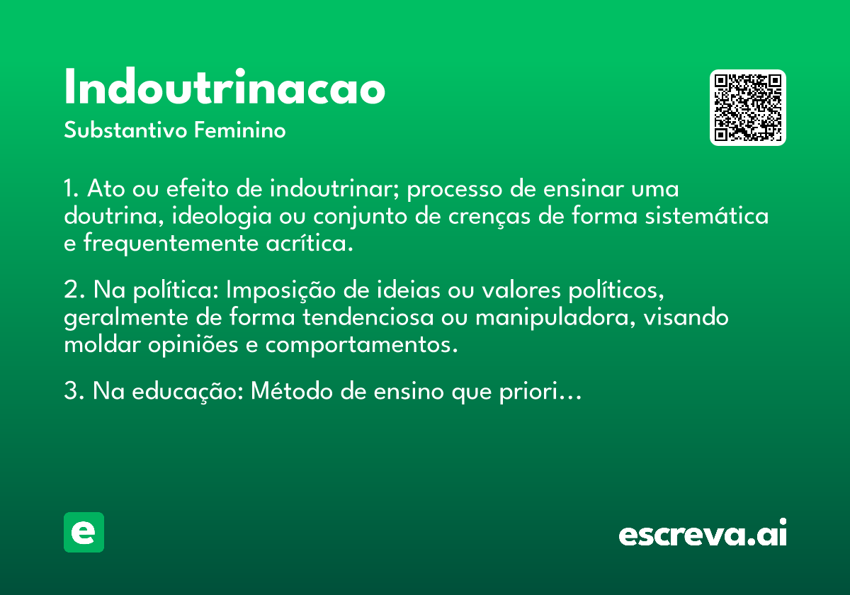 indoutrinacao