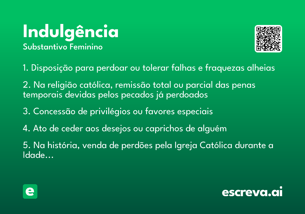 indulgência
