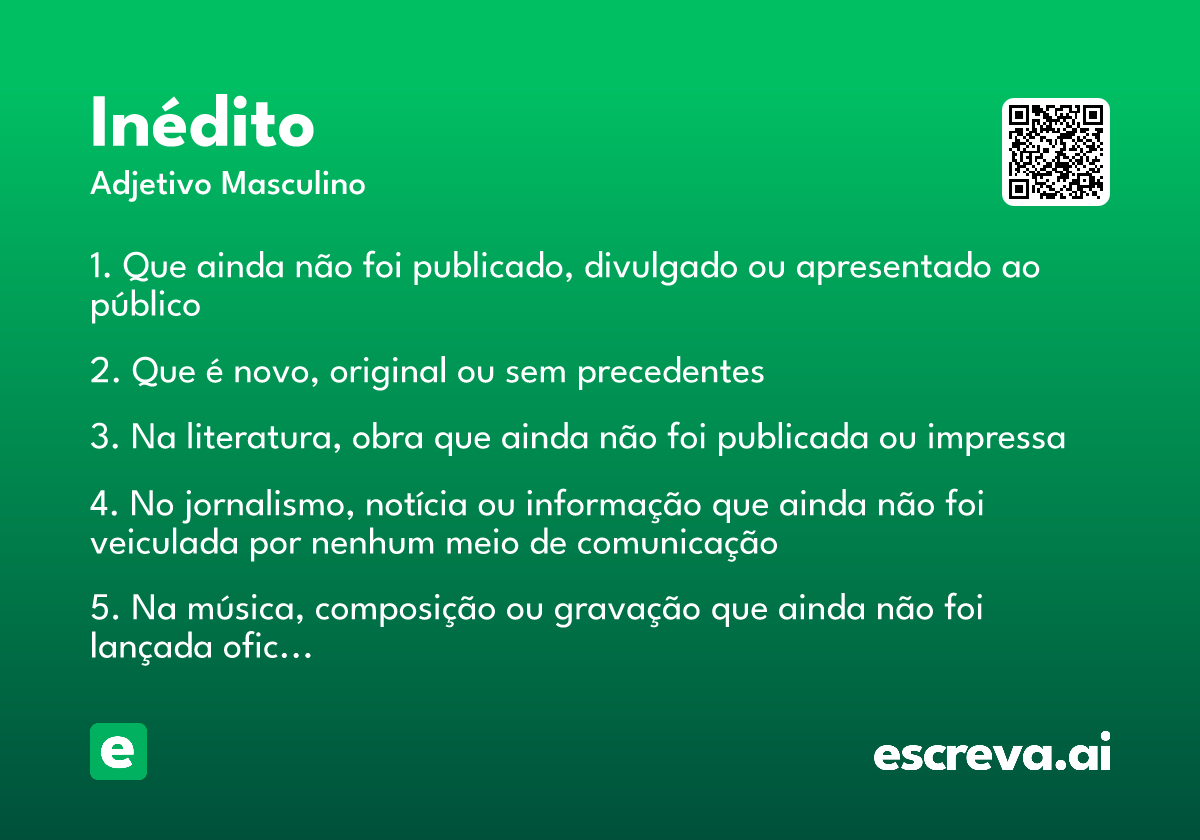 inédito