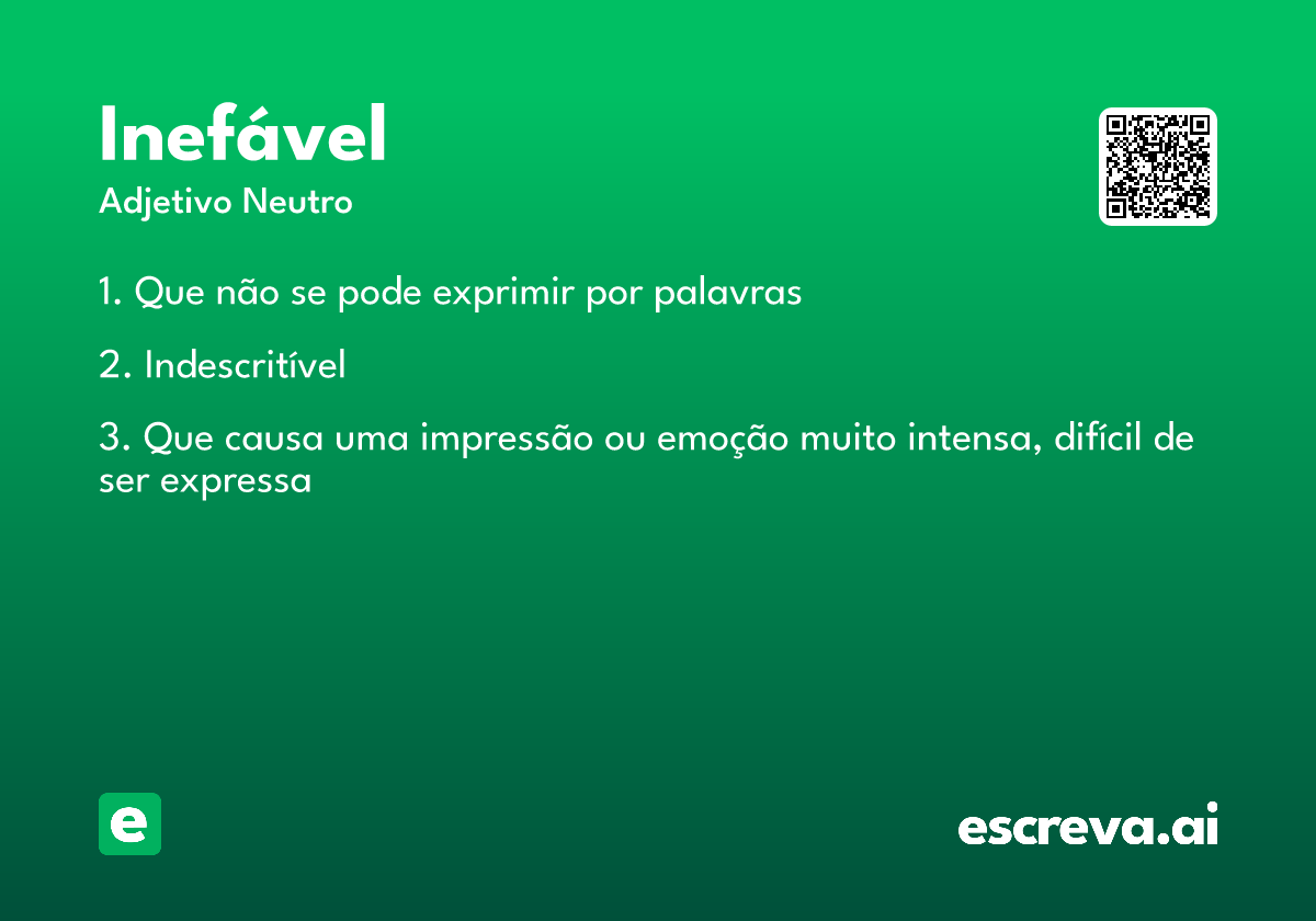 inefável