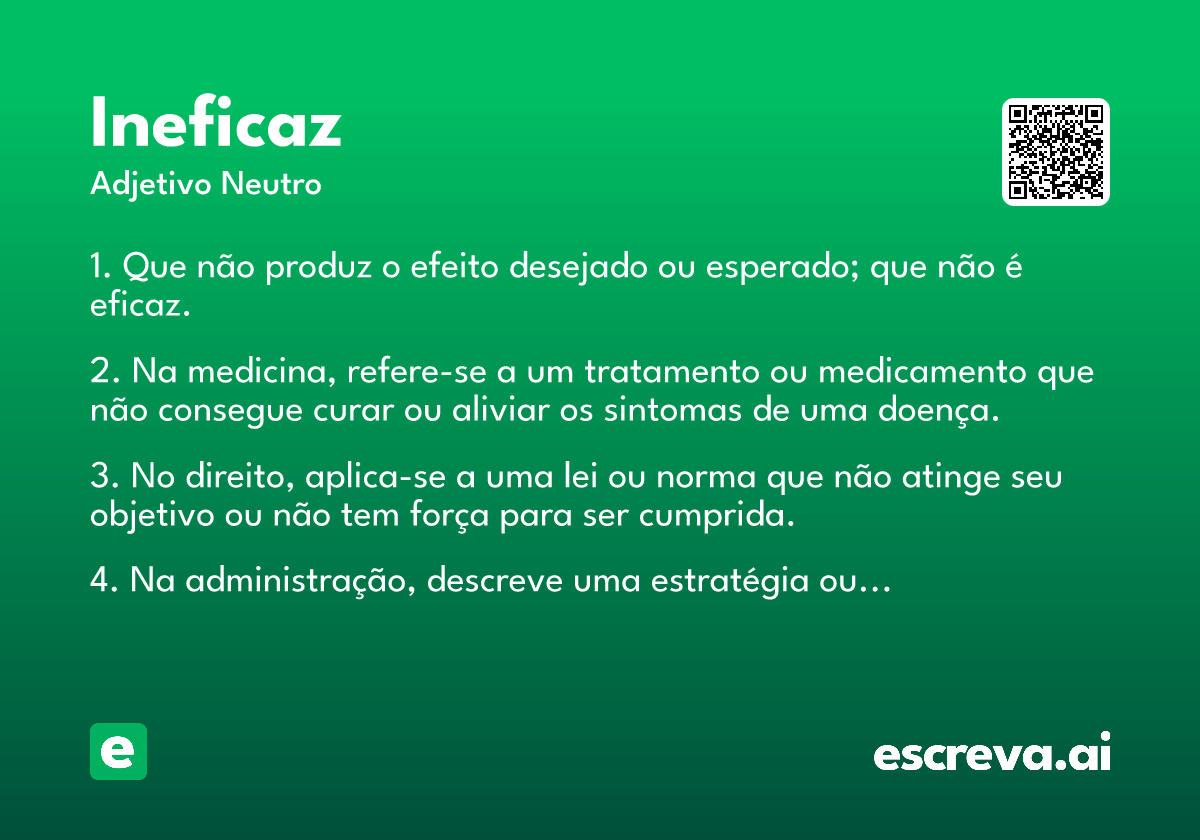 ineficaz