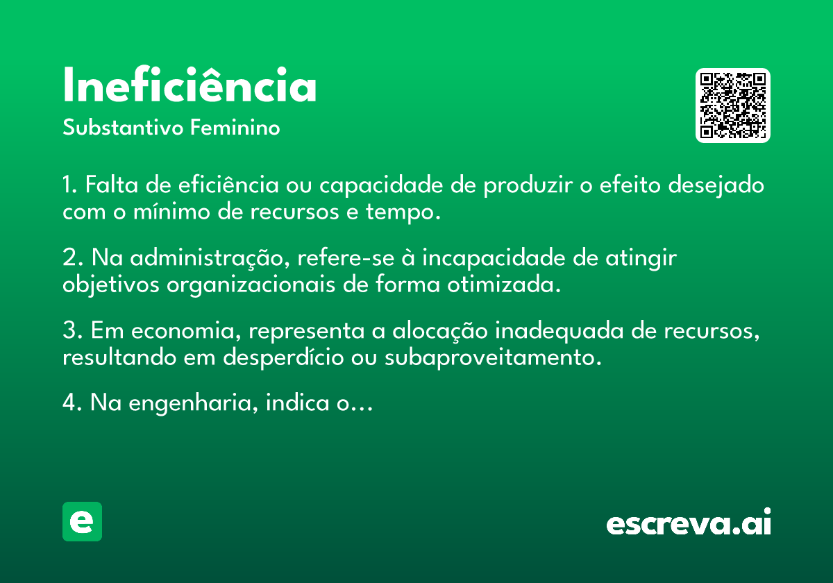 ineficiência