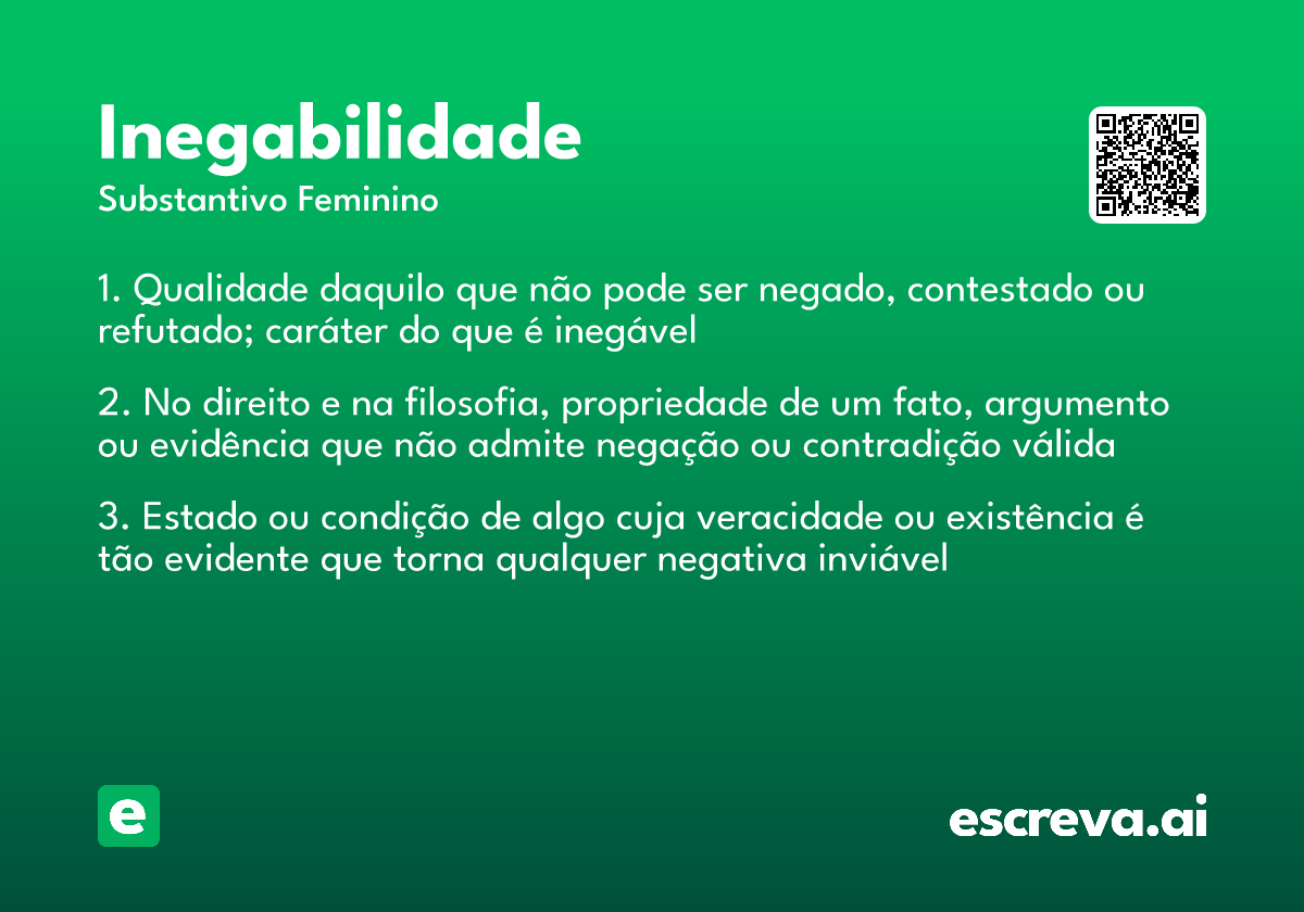 inegabilidade