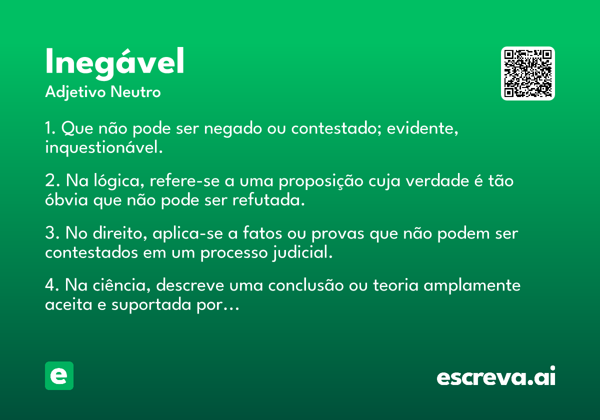 inegável