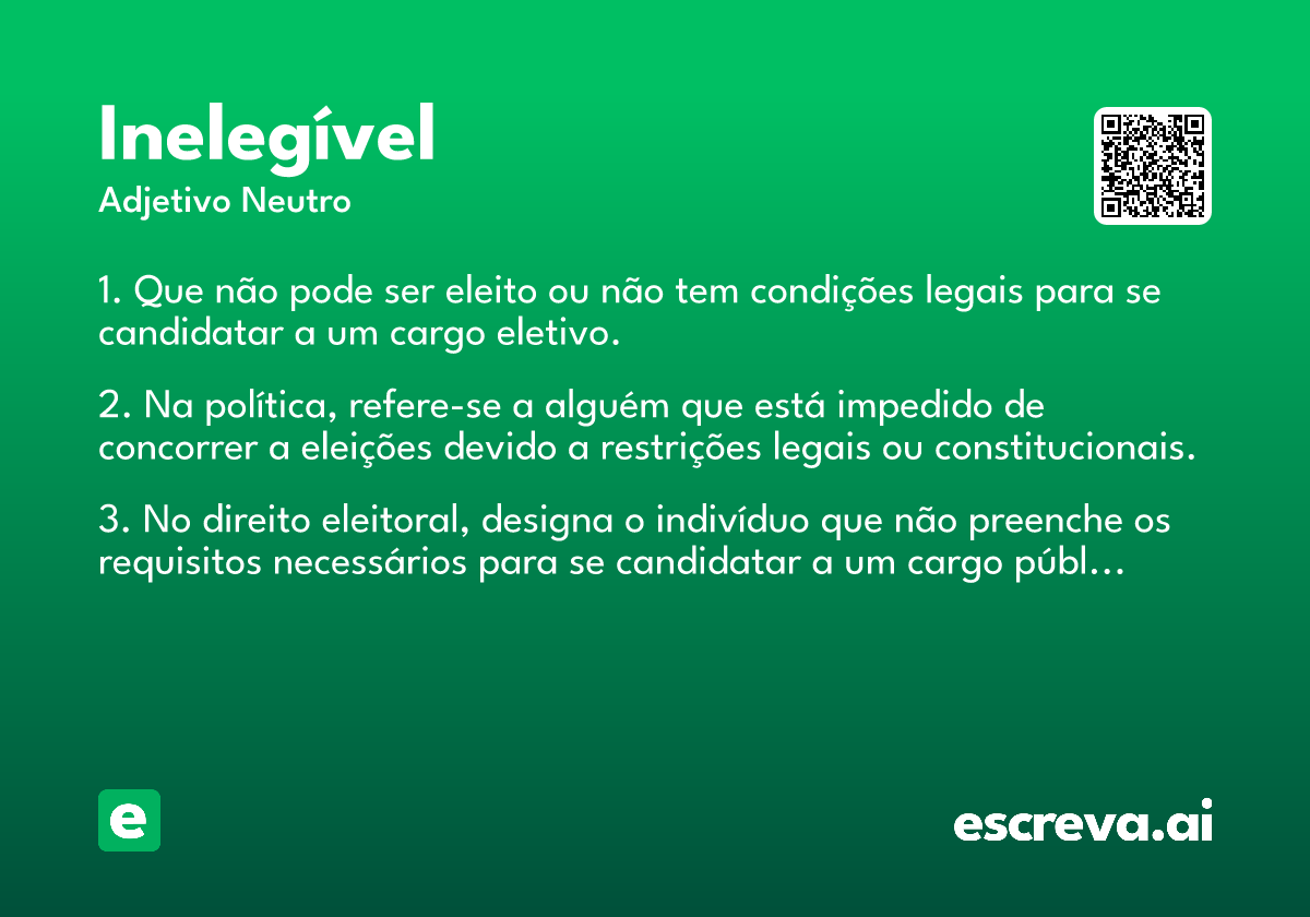 inelegível