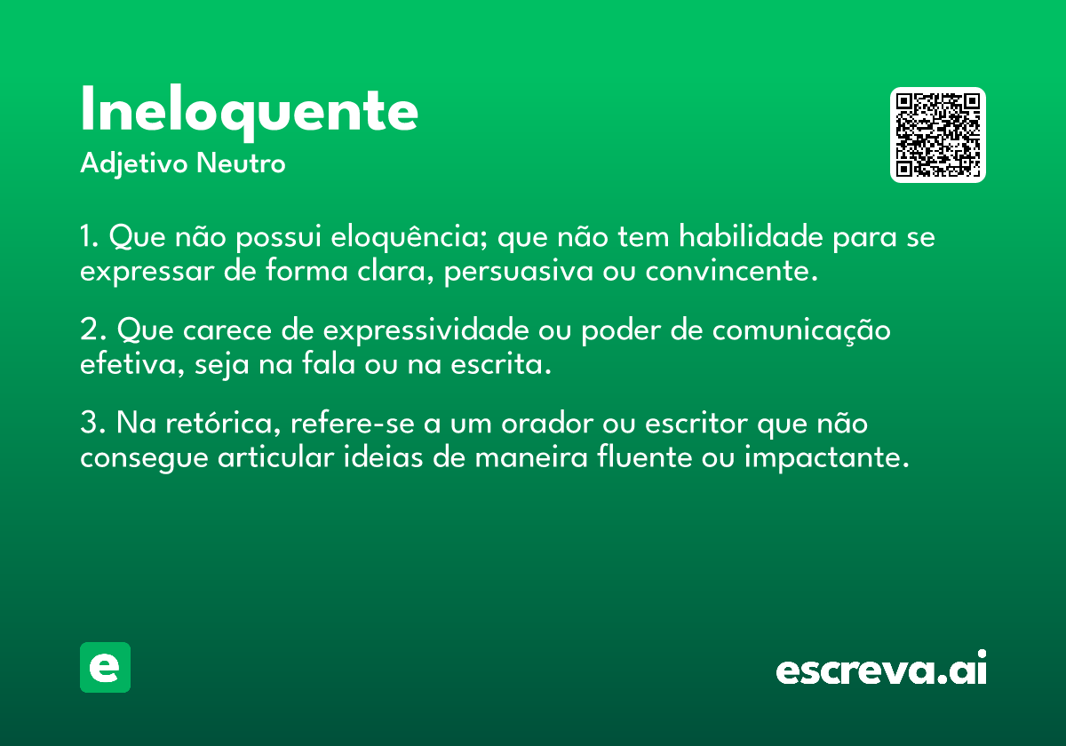 ineloquente