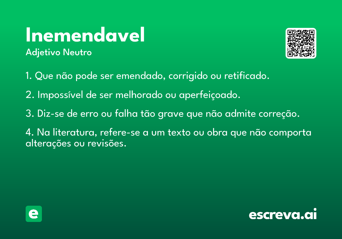 inemendavel