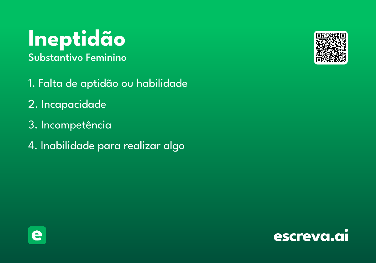 ineptidão