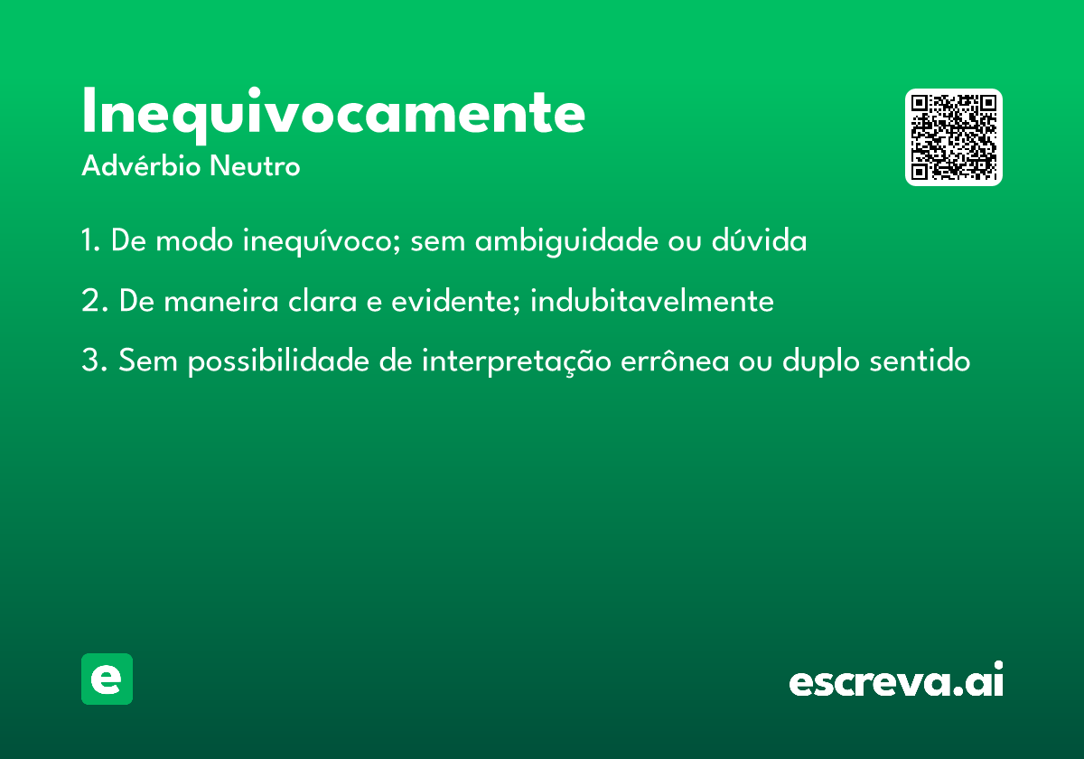 inequivocamente